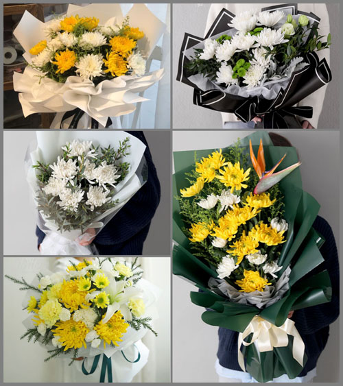 山西忻州五台县门限石乡白事花束代送